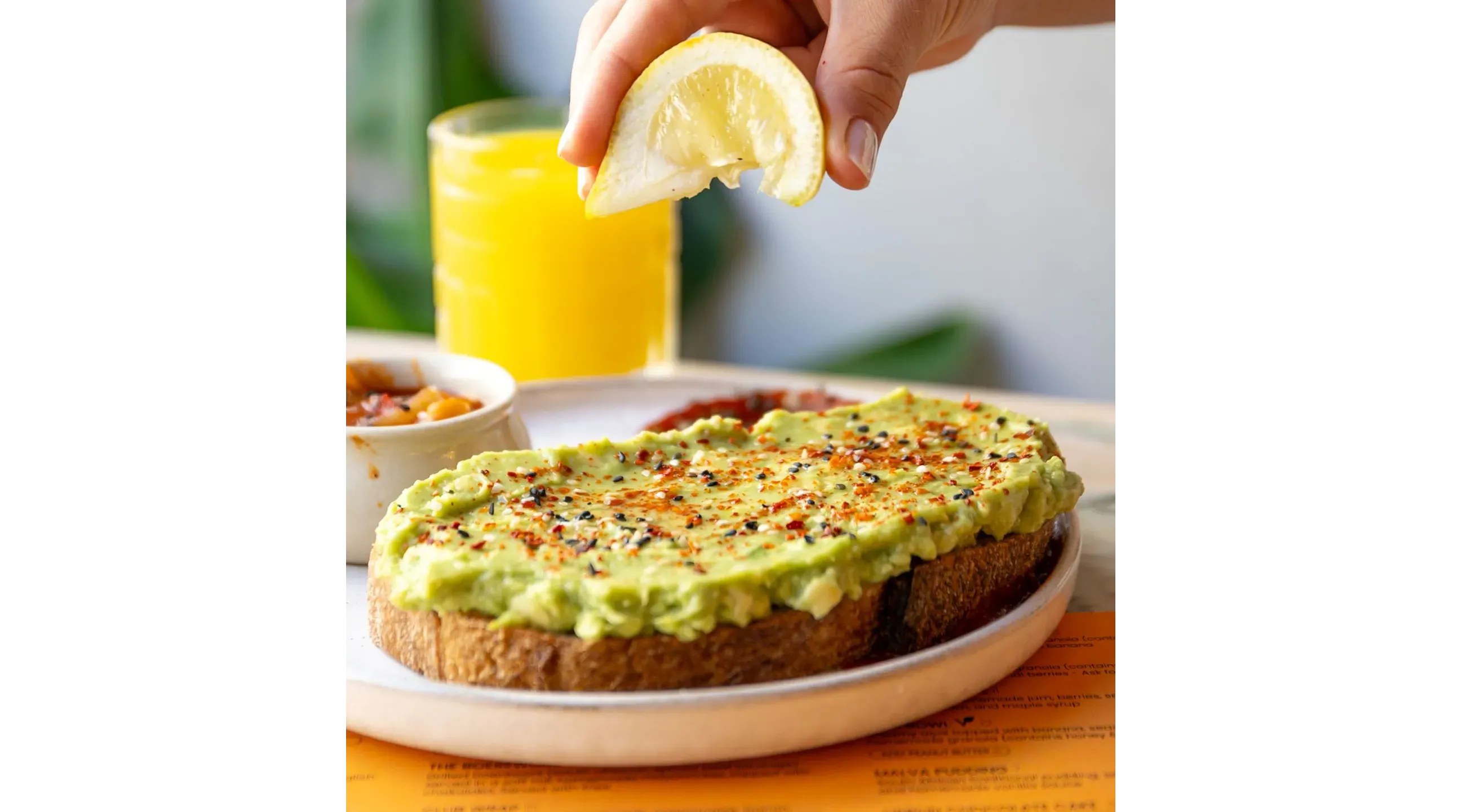Avocado toast on sourdough