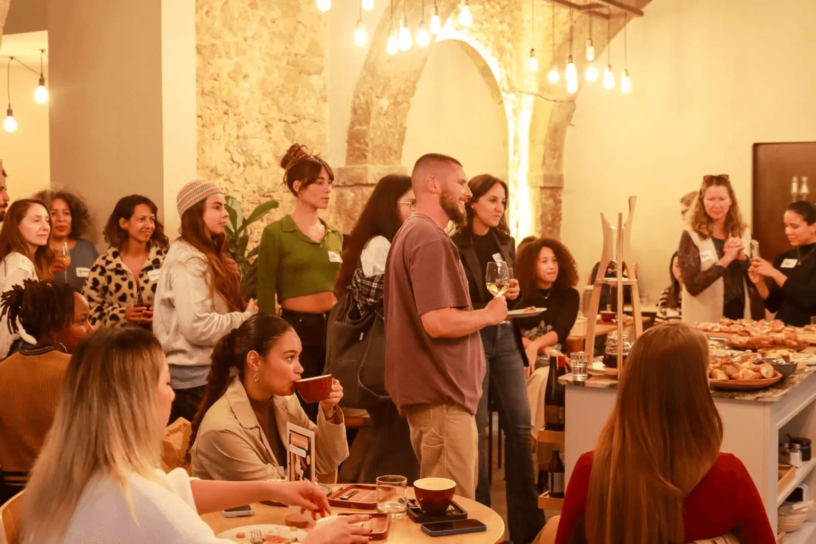 Stylish event space setup at Quest Lisbon — corporate events, birthdays, and weddings