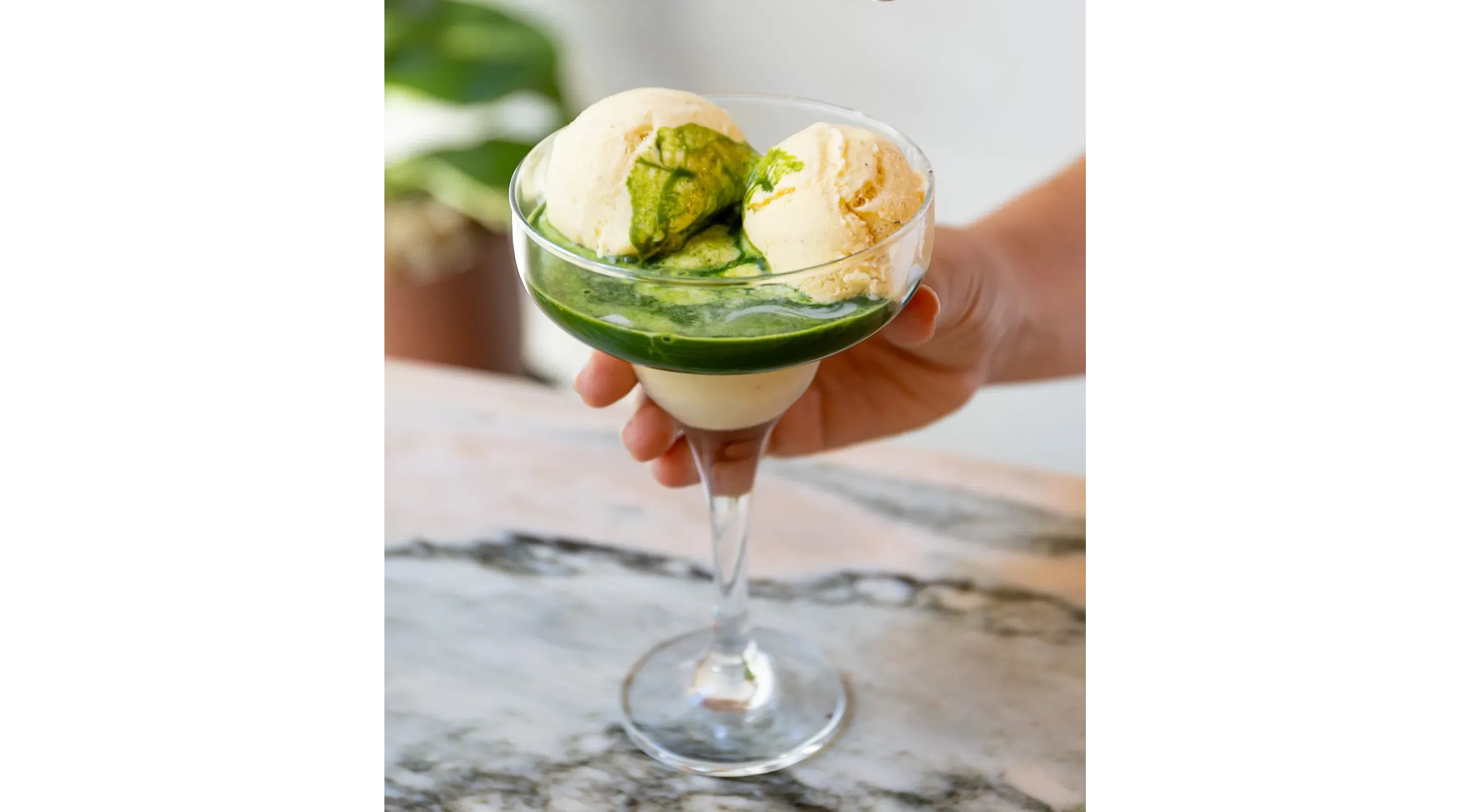 Matcha affogato