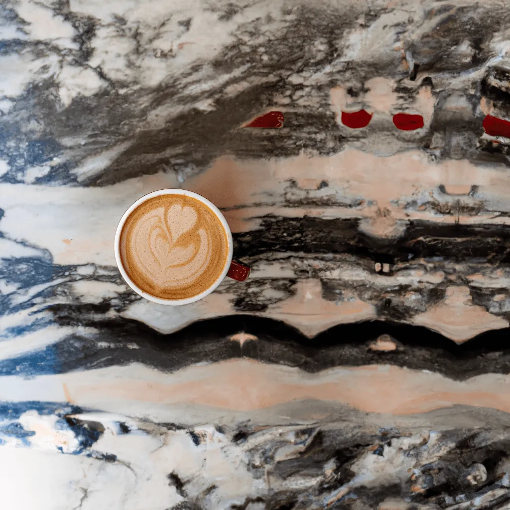 Red cappuccino with rooibos