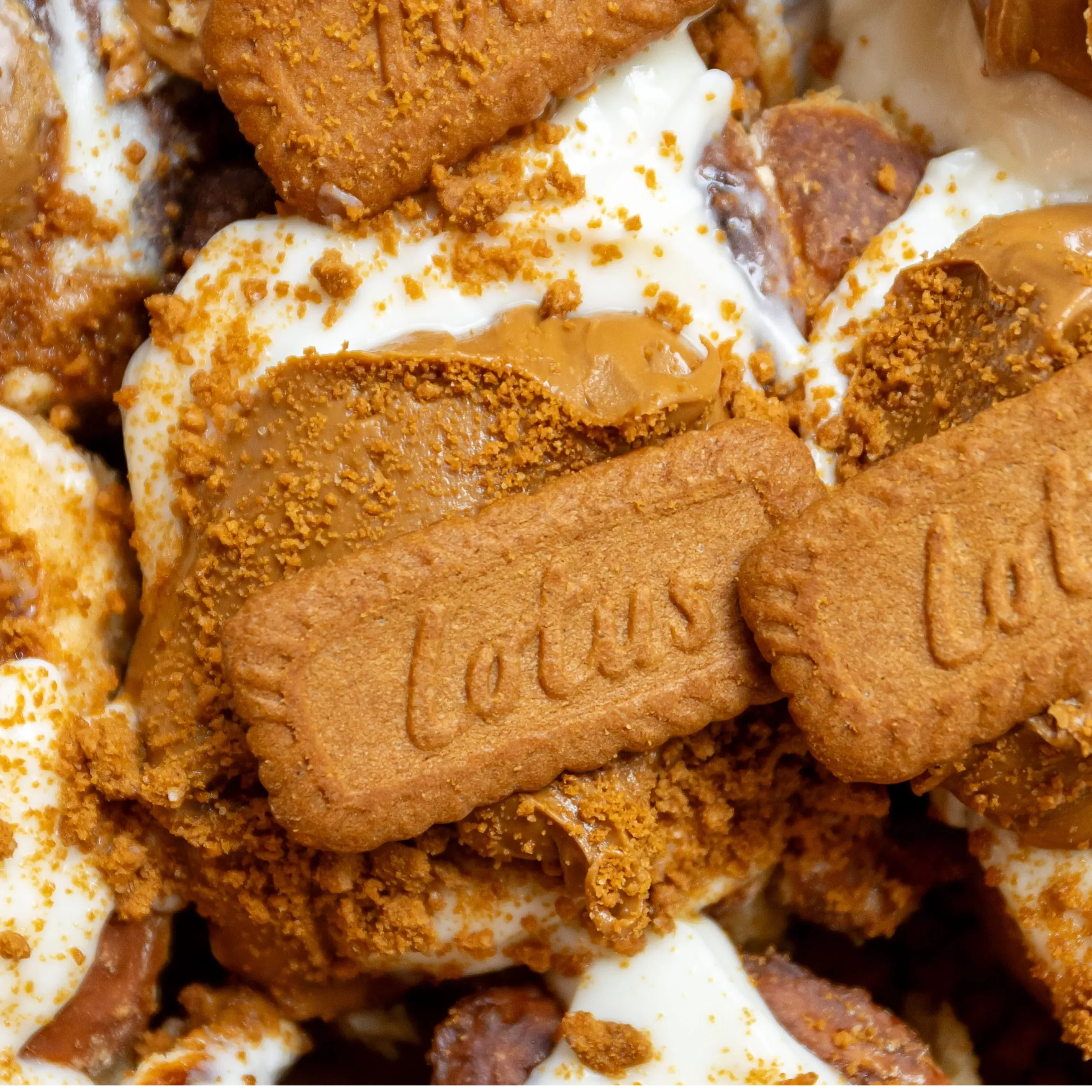 Lotus Biscoff cinnamon roll