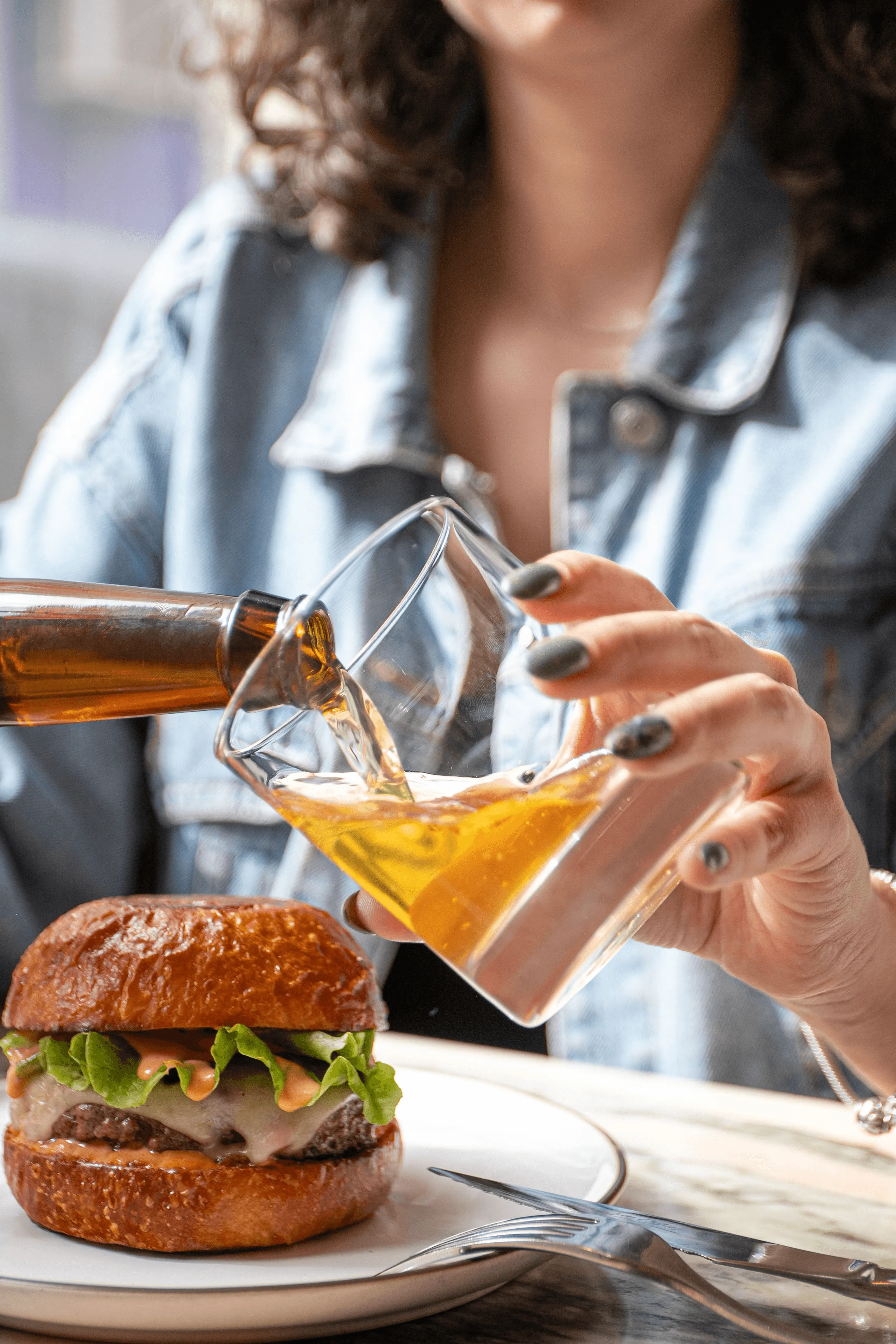 Soft drinks selection